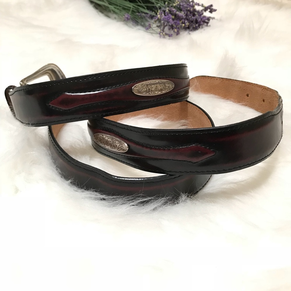 Tony Lama Western Belt Made In USA Leather